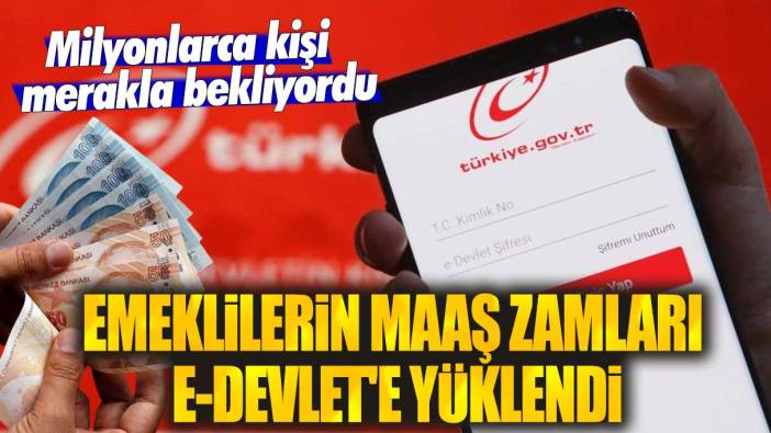 Milyonlarca kişi merakla bekliyordu! Emeklilerin maaş zamları e-Devlet'e yüklendi