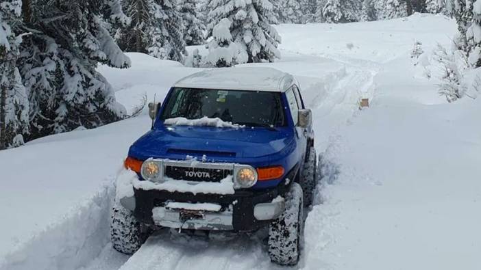 Düzce'de karda off-road heyecanı başladı