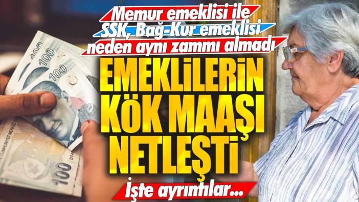 Emeklilerin kök maaşı netleşti! Memur emeklisi ile SSK, Bağ-Kur emeklisi neden aynı zammı almadı? İşte ayrıntılar...