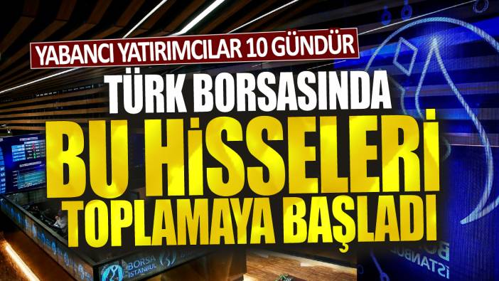 Yabancı yatırımcılar 10 gündür Türk borsasında bu hisseleri toplamaya başladı