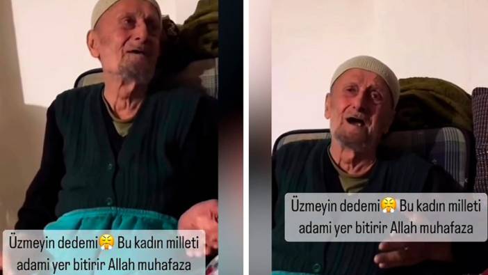 Yaşlı çiftin komik kavgası sosyal medyada viral oldu