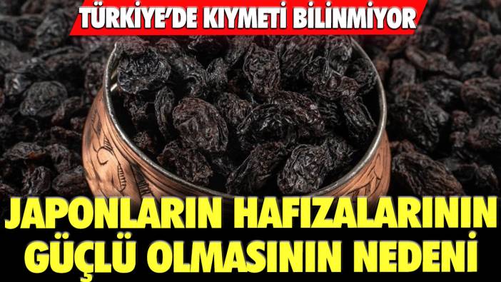 Türkiye'de kıymeti bilinmiyor: Japonların hafızalarının güçlü olmasının nedeni... Günde 1 avuç yemek yeterli