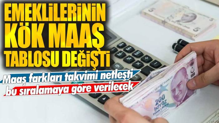 SSK Bağ-Kur emeklilerinin kök maaş tablosu değişti! Maaş farkları takvimi netleşti bu sıralamaya göre verilecek