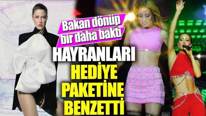 Ünlü şarkıcı Derya Uluğ'u hayranları hediye paketine benzetti! Bakan dönüp bir daha baktı