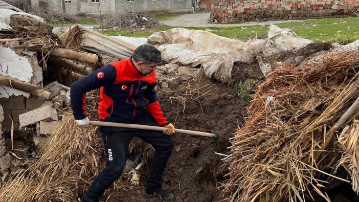 Batman’da ahır çöktü: Yavru köpekler enkaz altında kaldı