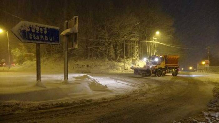 Bolu Dağı’nda kar yağışı arttı