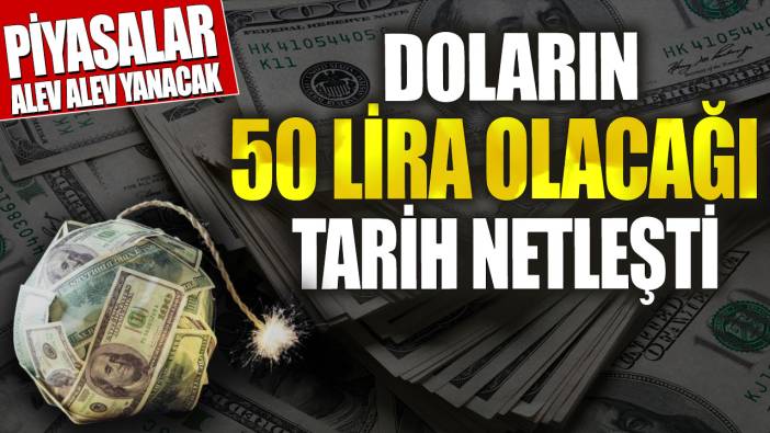 Piyasalar alev alev yanacak! Doların 50 lira olacağı tarih netleşti