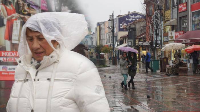 Edirne'de sağanak yağış etkili oldu