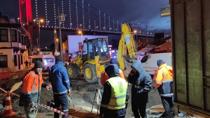 Beşiktaş'ta su borusu patladı!