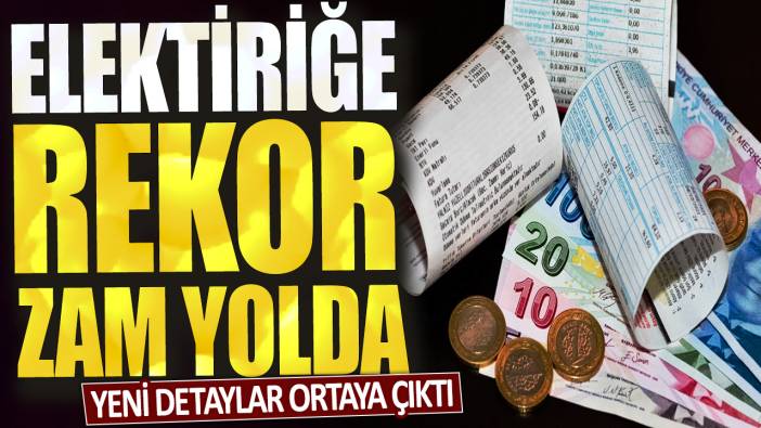 Elektriğe rekor zam yolda: Yeni detaylar ortaya çıktı