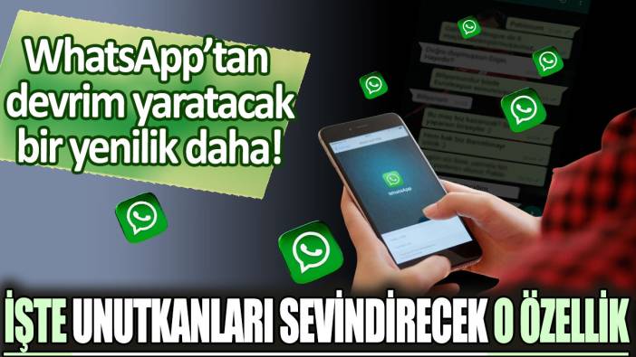 WhatsApp'tan devrim yaratacak bir yenilik daha: İşte unutkanları sevindirecek o özellik...