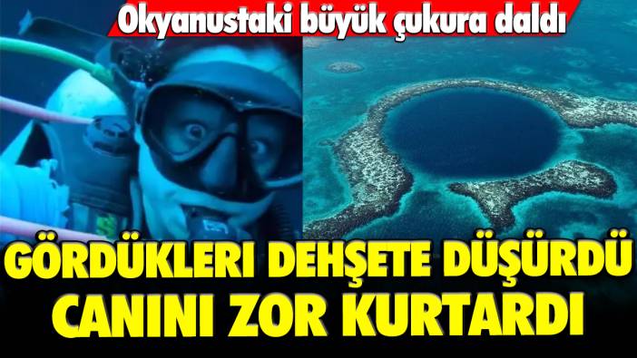 Okyanustaki büyük çukura daldı: Gördükleri dehşete düşürdü, canını zor kurtardı