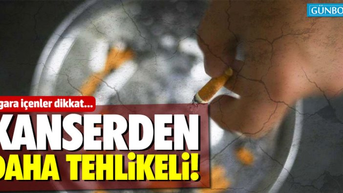 'Sigara içenlerde akciğer sertleşmesi kanserden daha tehlikeli'