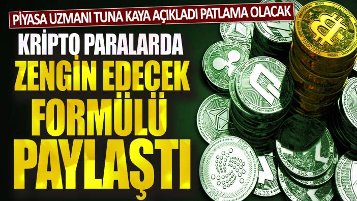 Kripto paralarda zengin edecek formülü paylaştı: Piyasa uzmanı Tuna Kaya açıkladı patlama olacak