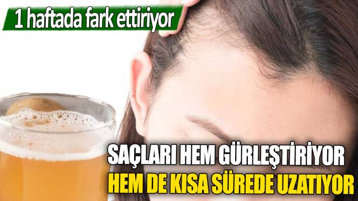 Saçları hem gürleştiriyor hem de kısa sürede uzatıyor: 1 haftada fark ettiriyor