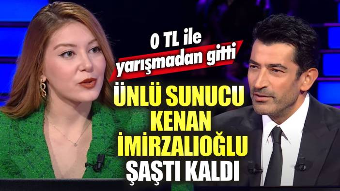 Yarışmacı 0 TL ile yarışmadan gitti!  Ünlü sunucu Kenan İmirzalıoğlu şaştı kaldı