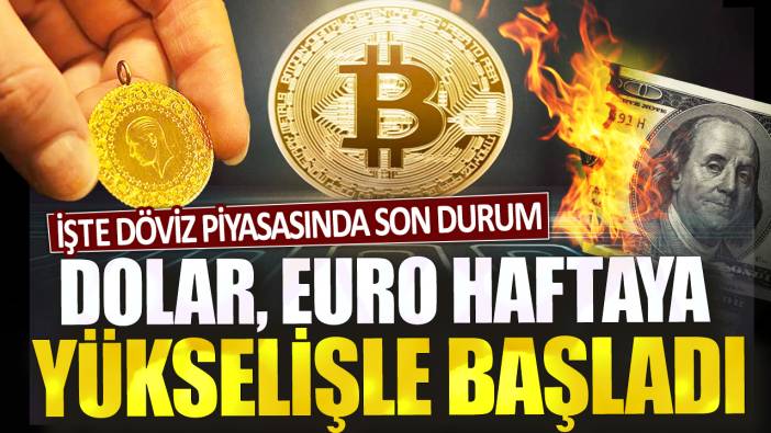 Dolar, euro haftaya yükselişle başladı: İşte döviz piyasasında son durum