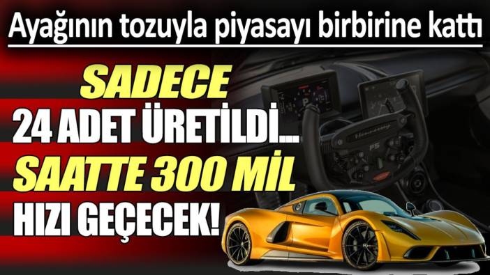 Ayağının tozuyla piyasayı birbirine kattı: Sadece 24 adet üretildi... Saatte 300 mil hızı geçecek!