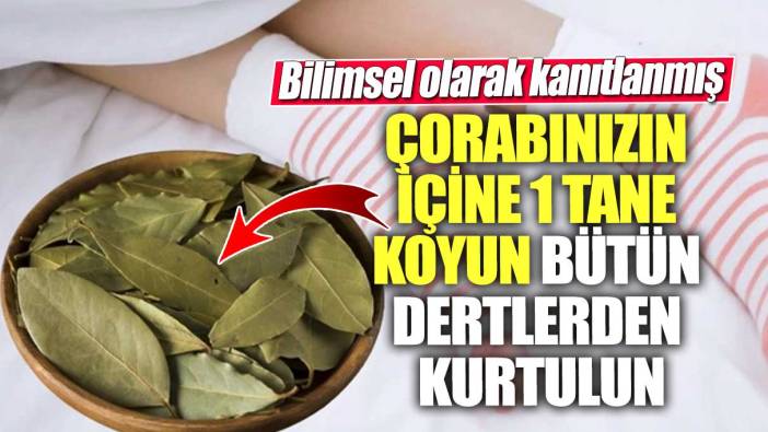 Bilimsel olarak kanıtlanmış! Çorabınızın içine 1 tane koyun bütün dertlerden kurtulun