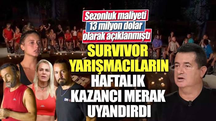 Sezonluk maliyeti 13 milyon dolar olarak açıklanmıştı! Survivor yarışmacıların haftalık kazancı merak uyandırdı