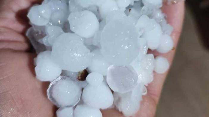 Datça ve Milas'ta dolu yağdı!