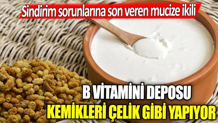 B vitamini deposu, kemikleri çelik gibi yapıyor: Sindirim sorunlarına son veren mucize ikili