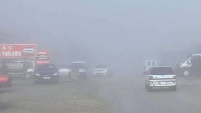 Konya'da oluşan yoğun sis kazaları beraberinde getirdi