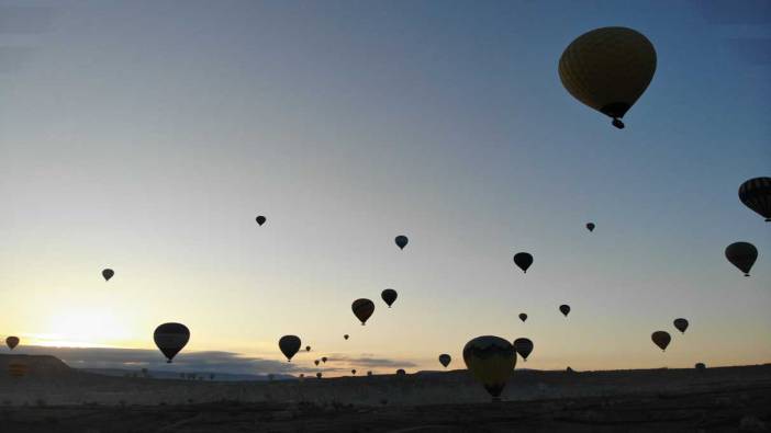 Kapadokya’da görsel şölen! 46 günde 17 gün uçtu