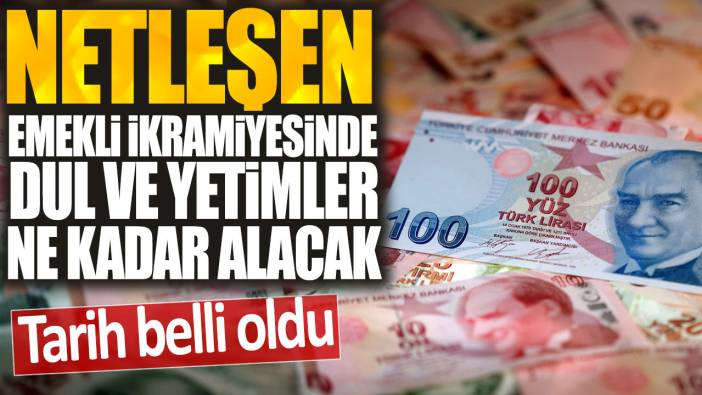 Netleşen emekli ikramiyesinde dul ve yetimler ne kadar alacak: Tarih belli oldu