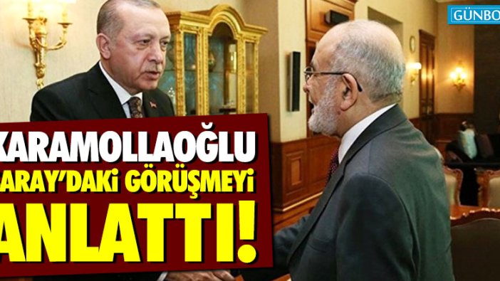 Karamollaoğlu, Erdoğan ile görüşmesini anlattı