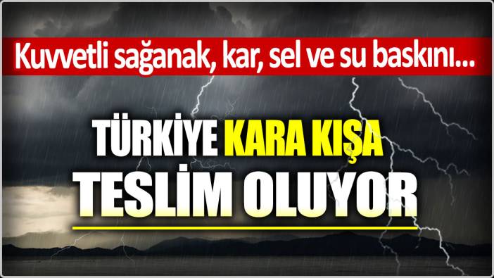 Meteoroloji il il uyardı: Kuvvetli sağanak, kar yağışı, sel ve çığ....