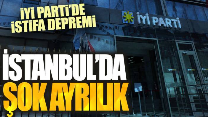 Son dakika... İYİ Parti'de şok istifa