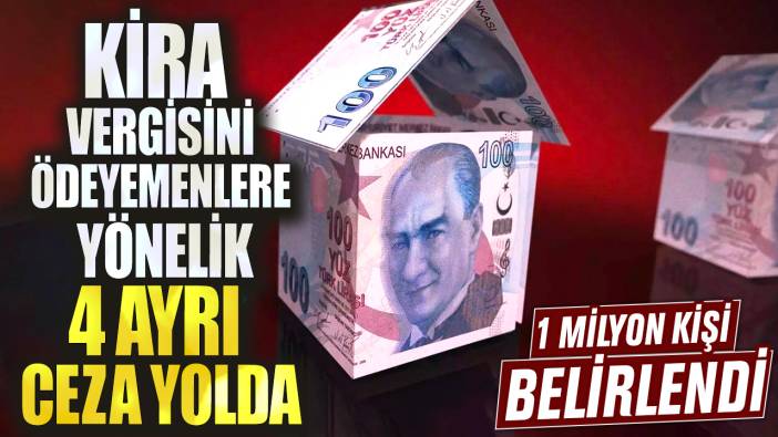 1 milyon kişi belirlendi: Kira vergisini ödemeyenlere yönelik 4 ayrı ceza yolda