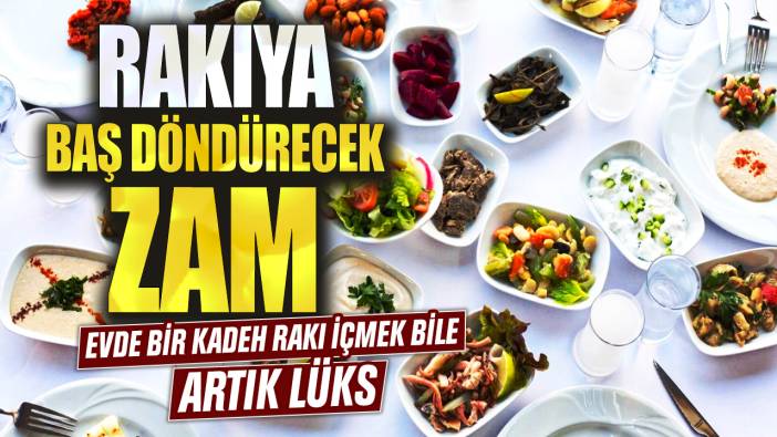 Evde bir kadeh rakı içmek bile artık lüks! Rakıya baş döndürecek zam