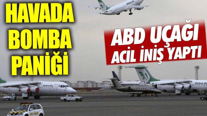 ABD'de yolcu uçağı bomba tehdidi nedeniyle acil iniş yaptı