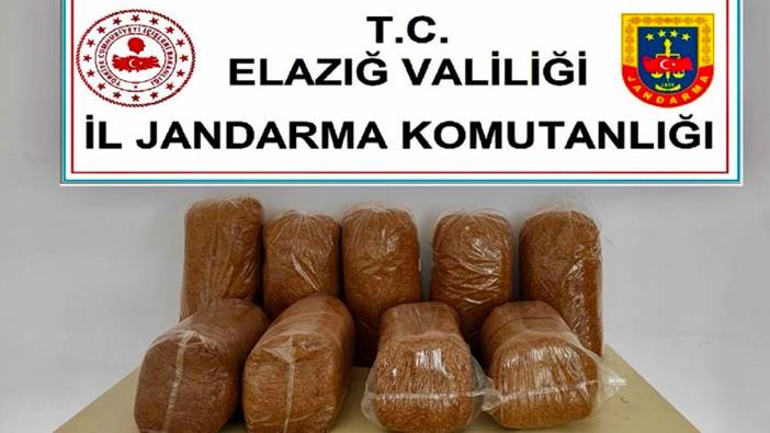 Elazığ’da 45 kilo kaçak tütün ele geçirildi