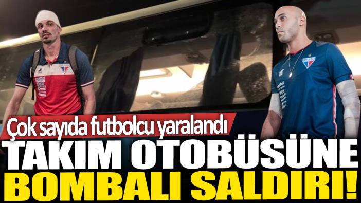 Brezilya'da futbol maçı sonrası takım otobüsüne bombalı saldırı! Çok sayıda futbolcu yaralandı