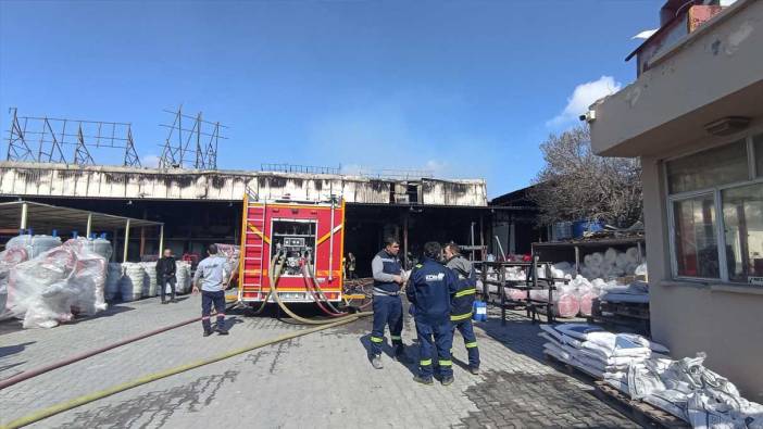 Konya'da sanayi bölgesinde yangın çıktı