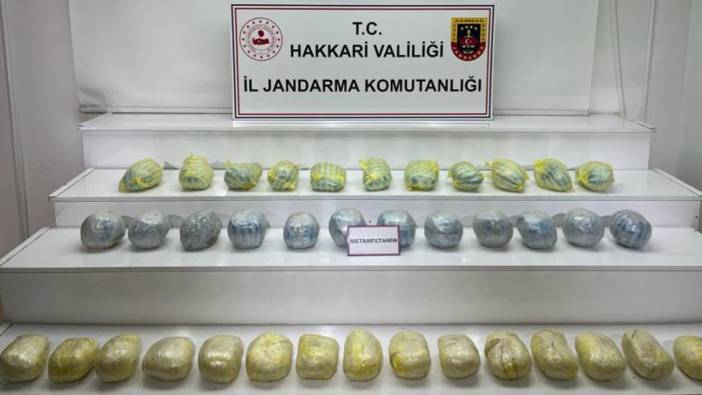 Hakkari'de 40 kilogram uyuşturucu ele geçirildi