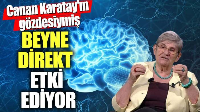 Canan Karatay'ın gözdesiymiş! Beyne direkt etki ediyor