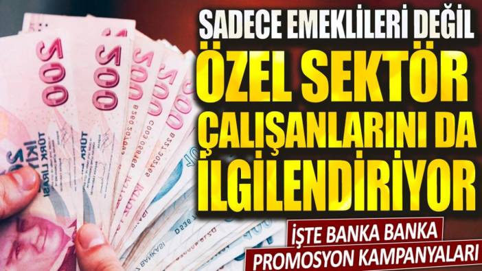 Sadece emekliler değil özel sektör çalışanlarını da ilgilendiriyor! İşte banka banka promosyon kampanyaları