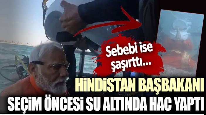 Hindistan Başbakanı seçim öncesi su altında hac yaptı: Sebebi ise şaşırttı...