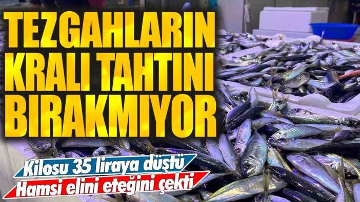 Tezgahların kralı tahtını bırakmıyor: Kilosu 35 liraya düştü! Hamsi elini eteğini çekti