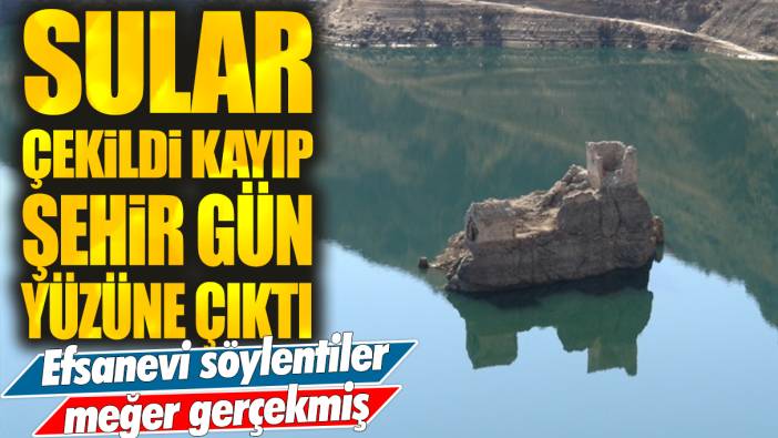 Sular çekildi kayıp şehir gün yüzüne çıktı: Efsanevi söylentiler meğer gerçekmiş!