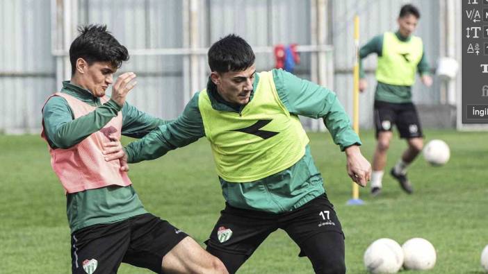 Bursaspor taktik antrenman yaptı