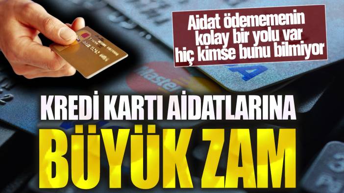 Kredi kartı aidatlarına büyük zam