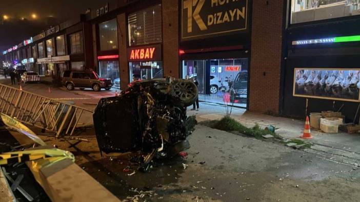 Zonguldak'ta otomobille çarpışan pikap 30 metre savruldu: 3 yaralı