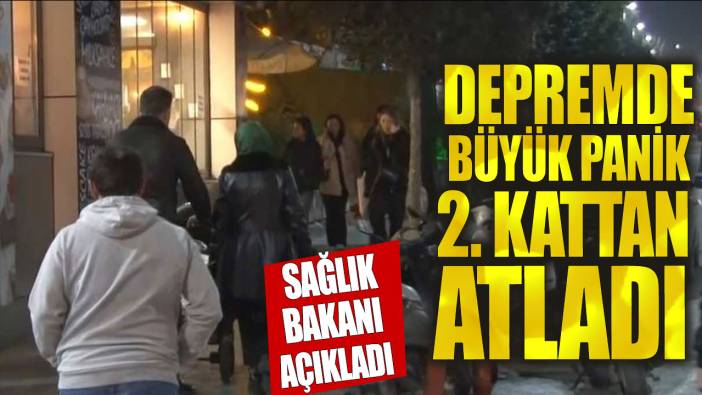 Deprem sırasında 2.kattan atlayan kişi hayatını kaybetti