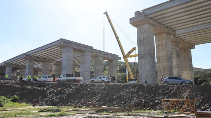 Aydın-Denizli Otoban Yolu inşaatında kaza!