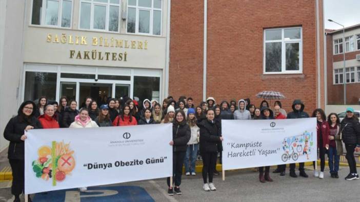 Kampüste Obezite Farkındalık Yürüyüşü gerçekleştirildi